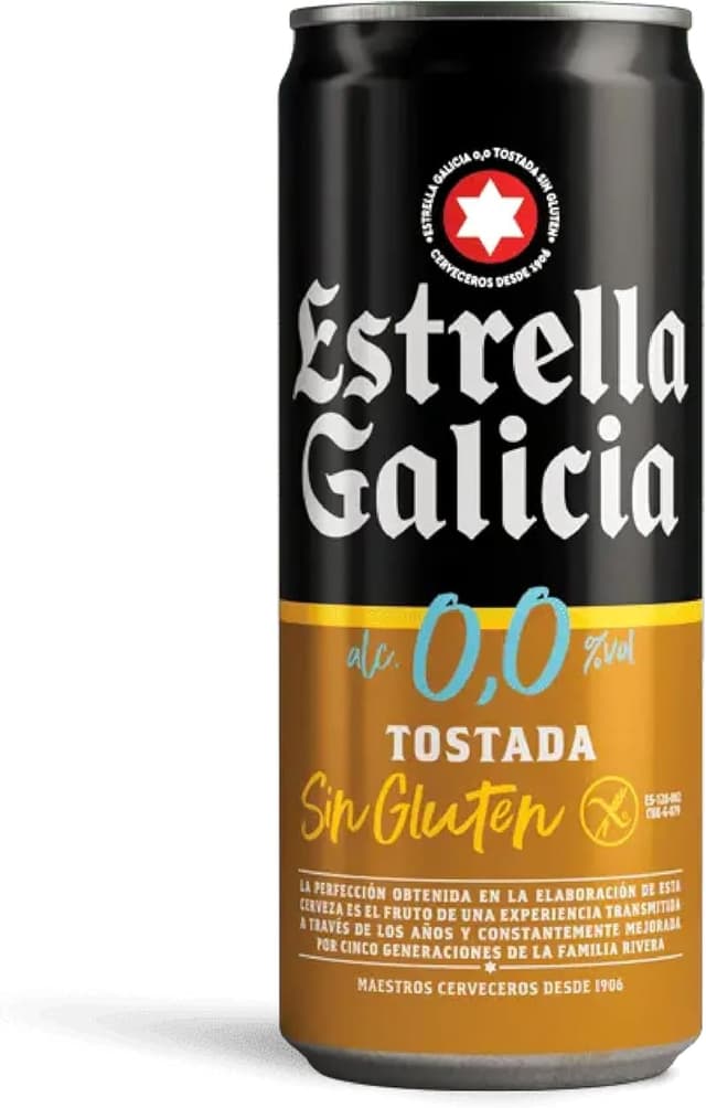 Thumbnail 2 de Estrella Galicia 0,0 Tostada Pack 24 x 33 cl