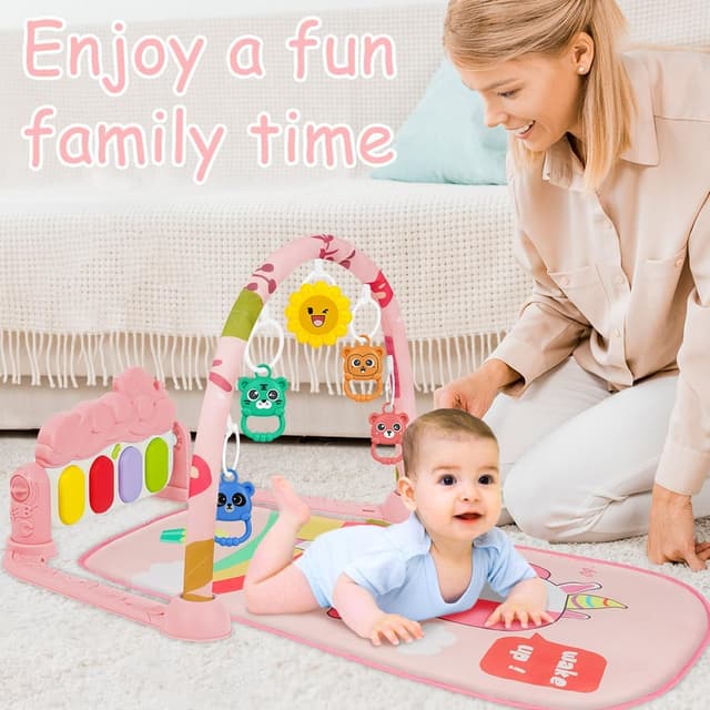 Thumbnail 6 de AOMIG Baby Play Mat Baby Piano Gym with Music and Lights (detachable activity toys)