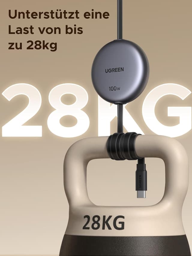 Thumbnail 6 de UGREEN USB-C-auf-USB-C Kabel 100 W, verstellbar 0,36–1 m