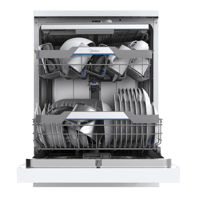 Detalle 2 de Midea MDWEF1433DW-WA lavavajillas 14 servicios