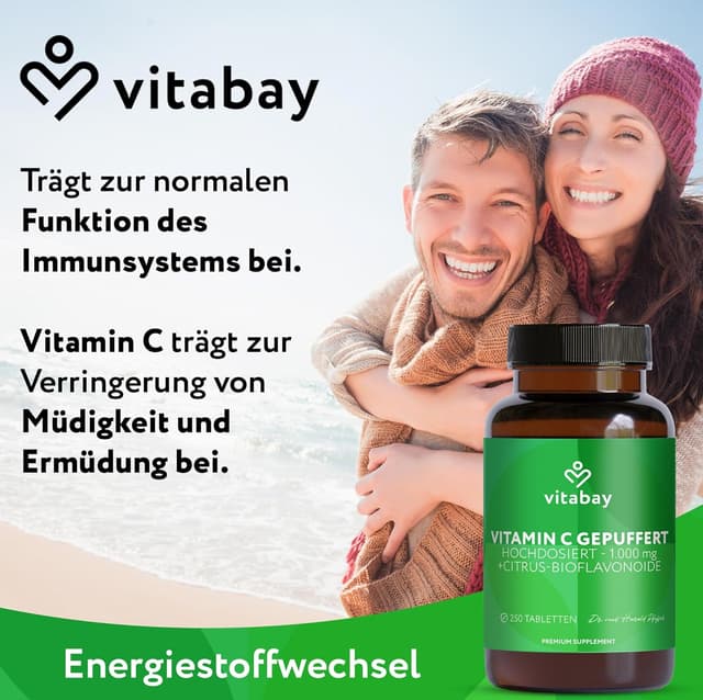 Thumbnail 1 de Vitabay Vitamin C 1000 mg vegane Tabletten