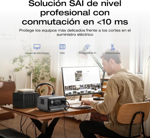 Detalle 1 de EcoFlow RIVER 3 Plus 🚀 Batería LFP y Panel Solar 160W