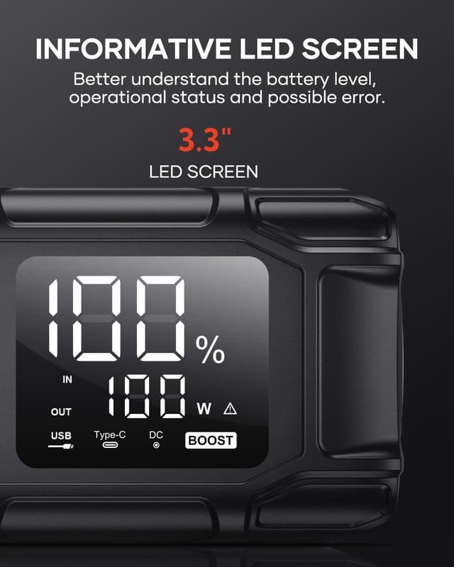 Thumbnail 4 de FLYLINKTECH BD10 26800mAh 8000A Car Jump Starter