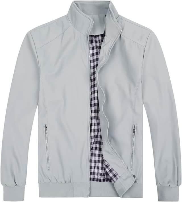 Thumbnail 6 de YOUTHUP blouson homme léger zippé à col montant (automne) à coupe régulière