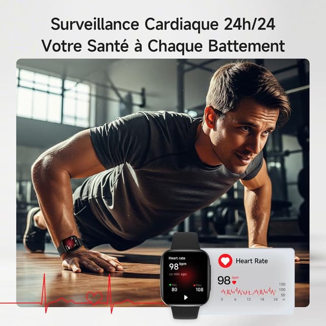 Detalle 2 de ENOMIR Smartwatch 1,85 pouces avec Alexa