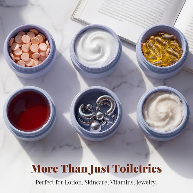 Detalle de Trimcoo travel toiletry containers 3 pack