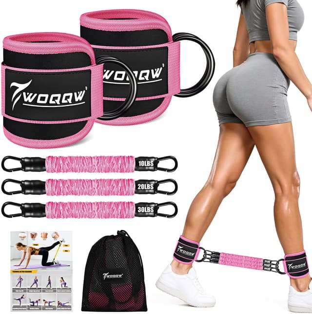 Detalle de WOQQW Resistance bands set ankle weights