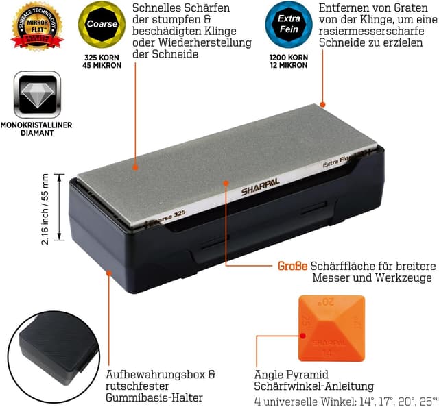Thumbnail 1 de SHARPAL 162N Diamant-Schleifstein grob/extrafein 20,3 cm