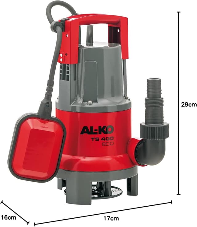 Detalle 1 de Pompe AL-KO TS 400 ECO Rouge submersible pour eaux sombres (400 W)