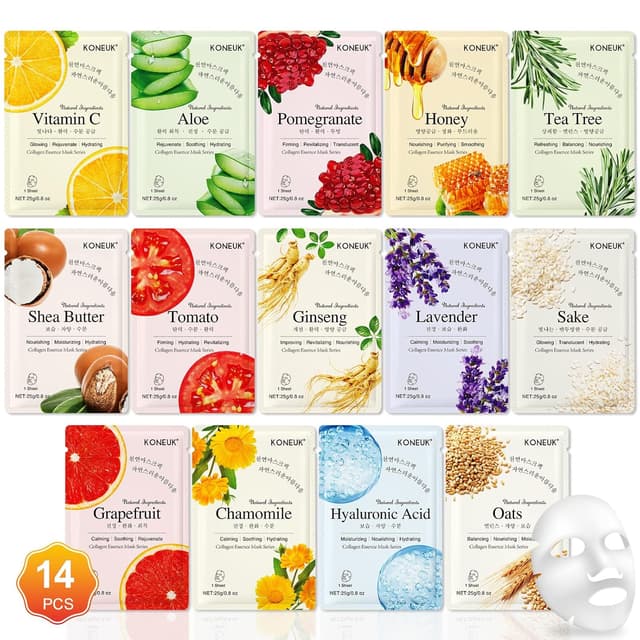 Imagen de KONEUK 14 Pack Sheet Face Masks en OfertitasTOP