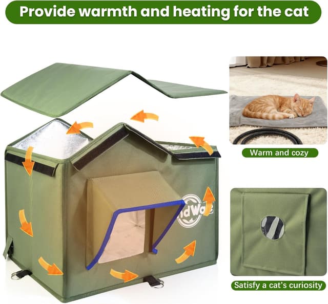 Thumbnail 3 de TENDWARE Heated Cat House 35–45 °C 🐱