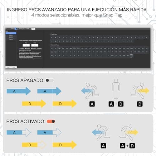 Detalle de Redragon K617 HE 60% con interruptores magnéticos y 8000Hz: teclado gaming mecánico QWERTY español