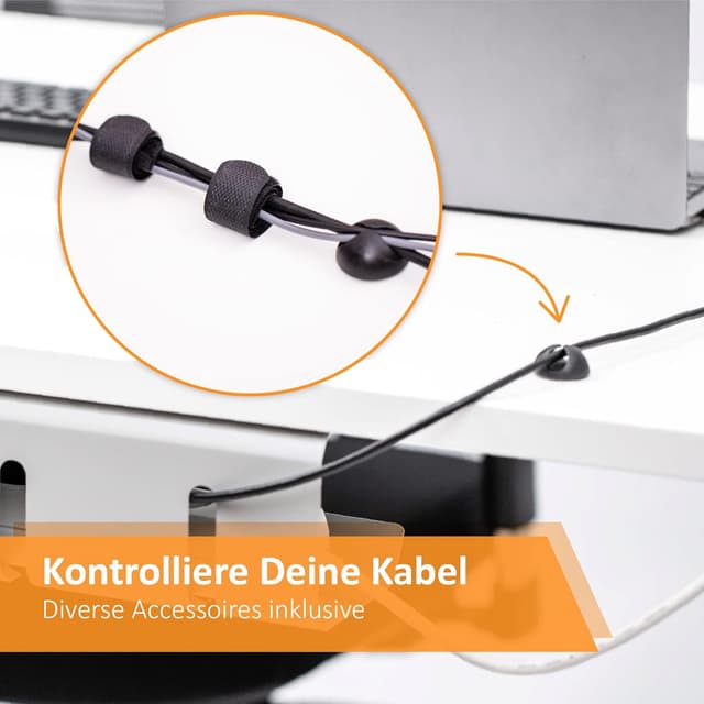 Detalle 2 de Stilemo Kabelmanagement am Schreibtisch 43 cm
