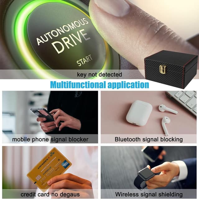 Thumbnail 5 de Diyife Car Key Signal Blocker Box 4-key