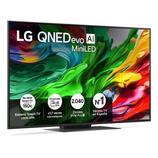 Detalle de LG 55QNED86A6A QNED evo MiniLED AI (55") 4K Smart TV reacondicionada grado A