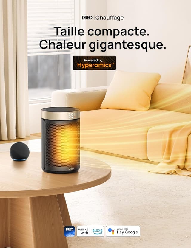 Detalle de Dreo Chauffage d’appoint 1500 W