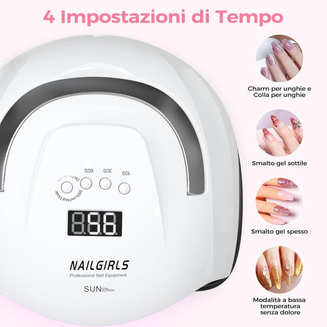 Thumbnail 2 de NAILGIRLS Lampada UV 268W per unghie