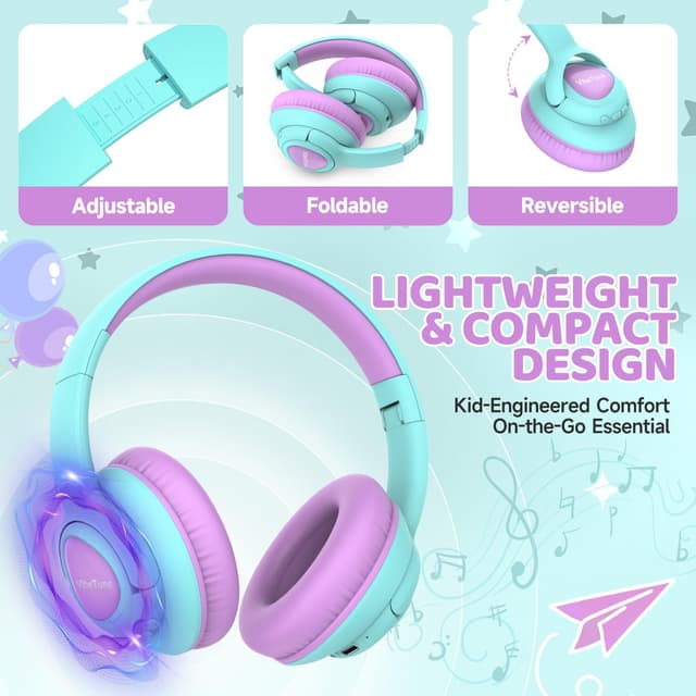Thumbnail 3 de VibeTune Kids Bluetooth Headphones 60H