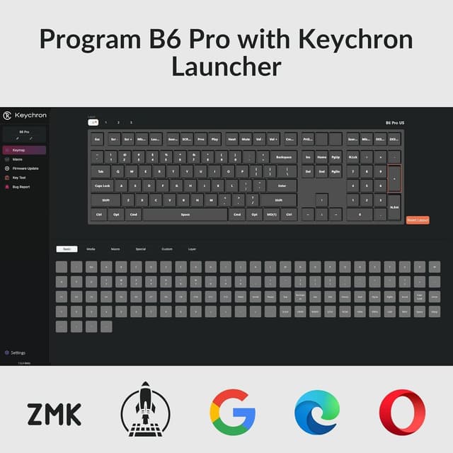 Thumbnail 1 de Keychron B6 Pro Wireless Keyboard