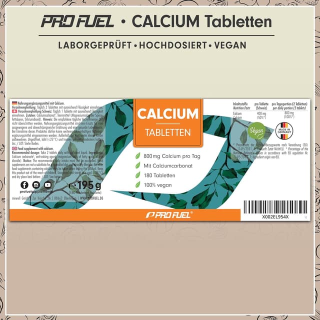 Thumbnail 5 de Calcium Tabletten 180x 800 mg
