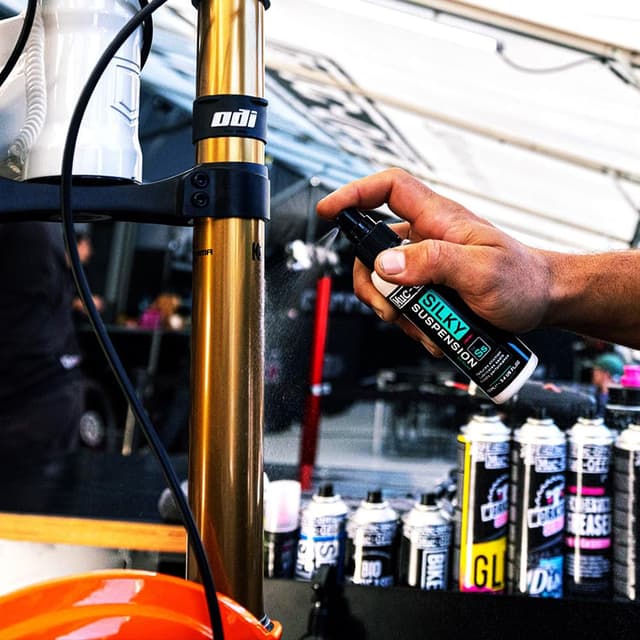 Detalle de Muc-Off Silky Suspension Serum 100 ml : sérum protecteur pour suspensions de vélo