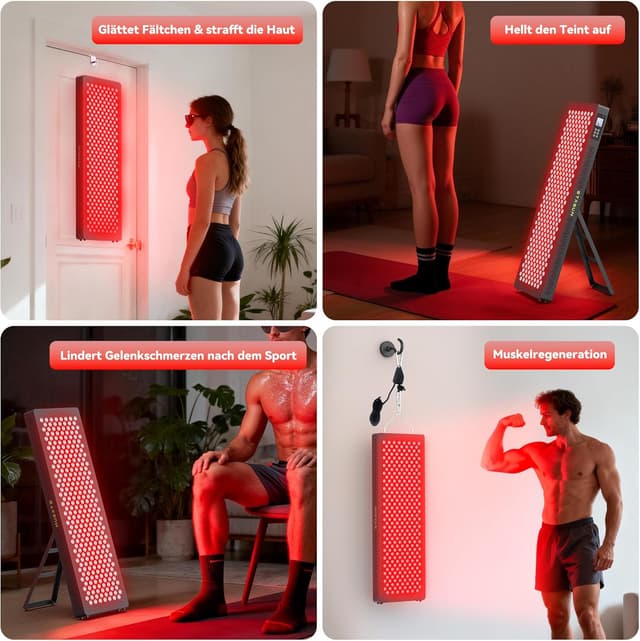 Thumbnail 6 de STASUN Rotlicht Therapiegerät 1500 W Dual-Chip