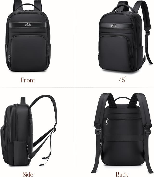 Thumbnail 6 de BAGZY 40x30x15cm underseat cabin bag backpack with 15.6-inch laptop sleeve (waterproof Oxford) – Beige