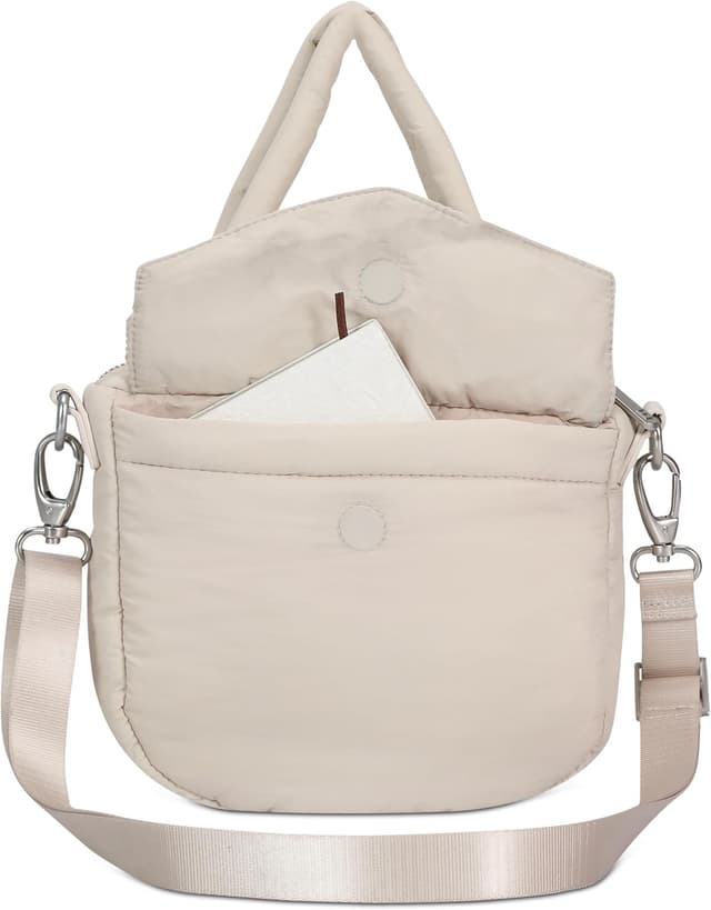 Detalle 2 de Expatrié Poppy Small borsa a tracolla da donna in nylon riciclato con zip