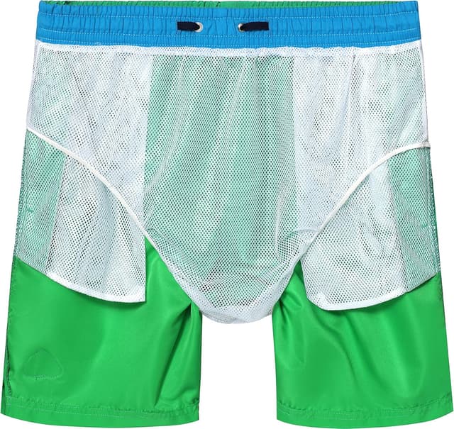 Detalle de Short de bain homme Ladeheid LAZA1002 : bermuda de plage ample à séchage rapide