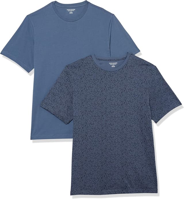 Detalle de Amazon Essentials Herren T‑Shirt mit Rundhalsausschnitt, Regular Fit, aus Baumwolle