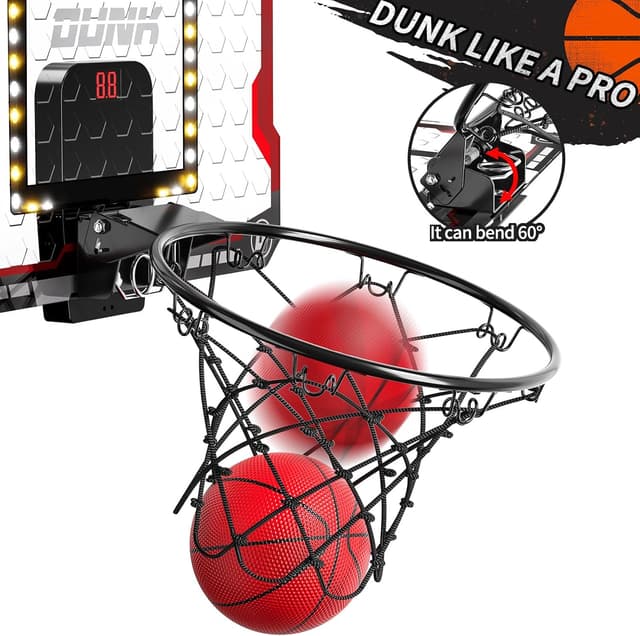 Detalle 2 de TEMI mini basketball hoop indoor, 4 balls