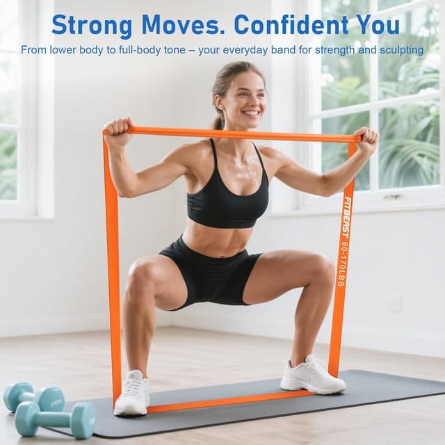 Detalle 2 de FitBeast Resistance Bands Set for Home Strength Training 🏋