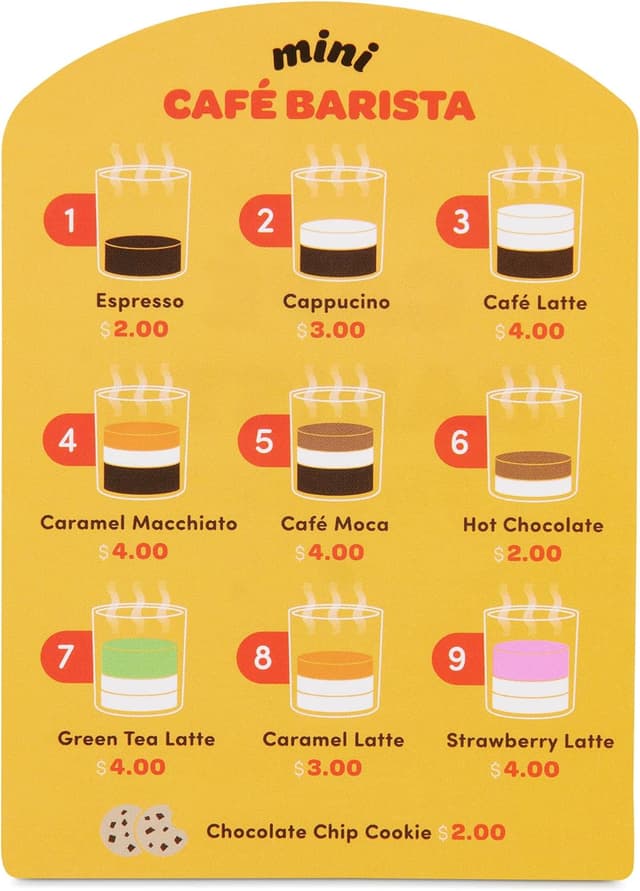 Thumbnail 6 de Playset barista Mini Barista Battat Education 22 pezzi