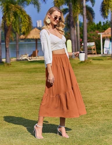 Thumbnail 2 de Zeagoo Jupe longue taille haute ⚙