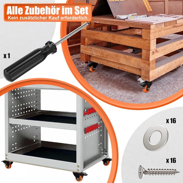 Detalle 1 de Asibaade ruote girevoli 360° 50 mm