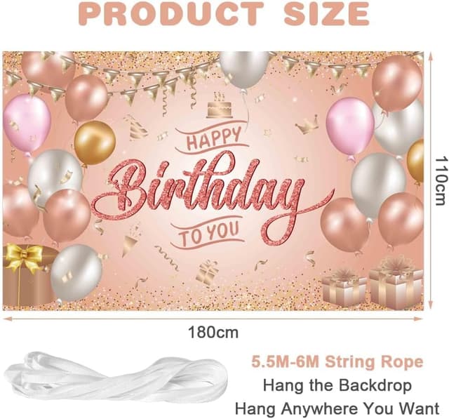 Thumbnail 1 de OSDUE Toile de Fond Ballon 1,8 x 1,1 m 🎈