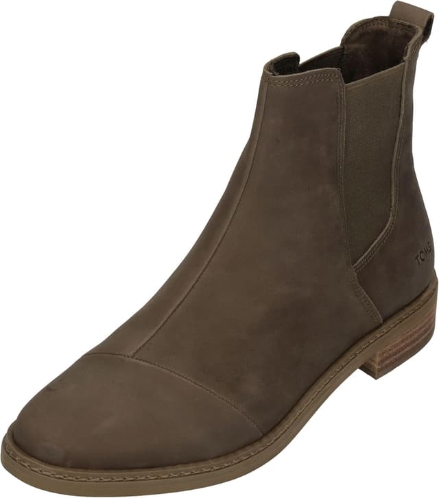 Imagen de TOMS Charlie Leather Women’s Chestnut Heeled Chelsea Boots en OfertitasTOP