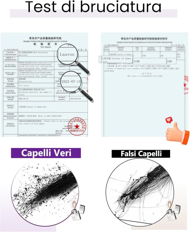 Thumbnail 4 de LaaVoo extension capelli veri clip 60 cm
