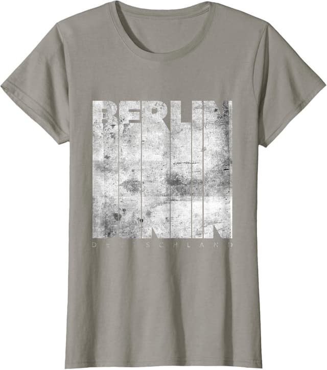 Detalle 2 de Maglietta grafica Retro Berlino Deutschland (maniche corte, uomo/donna)
