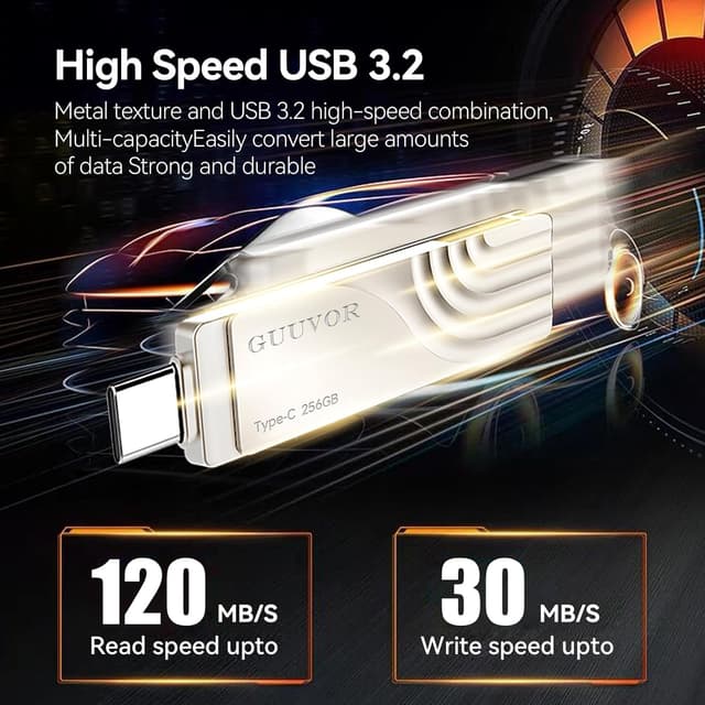 Detalle 1 de GUUVOR clé USB C 64 Go 2 en 1