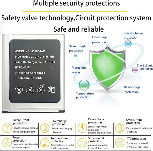 Detalle de Aousavo Batteria di ricambio 454854AR