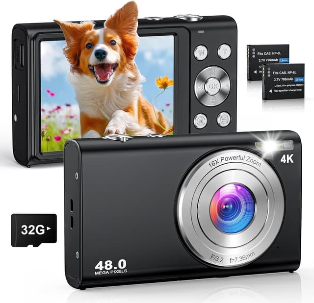 Detalle de 4K Digitalkamera 48 MP mit 32 GB