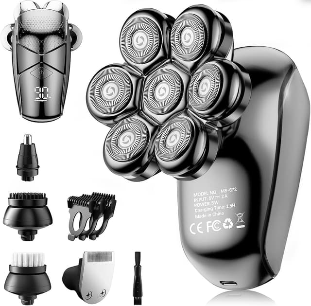 Detalle de Electric Head Shavers 5 in 1 for Men
