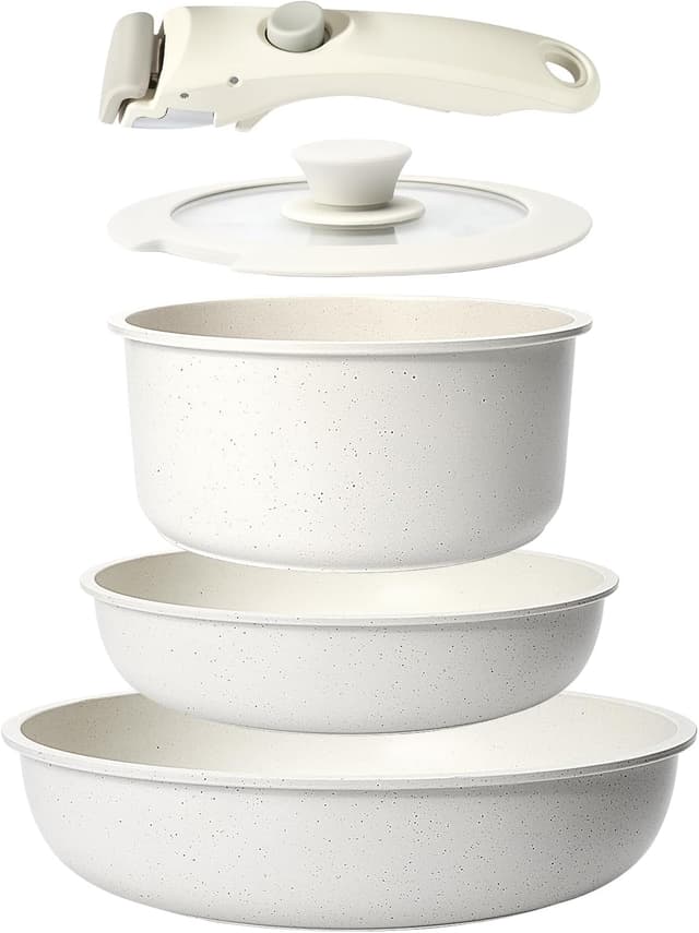 Detalle de GiPP non stick cookware set 5 piece