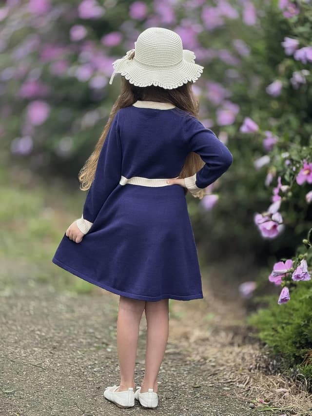 Thumbnail 5 de Arshiner Ragazze Abito Invernale A-Line 6-14 Anni