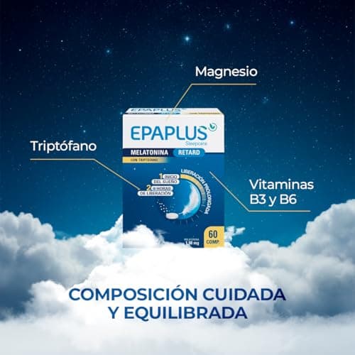 Detalle 2 de EPAPLUS Sleepcare Melatonina Retard 8h