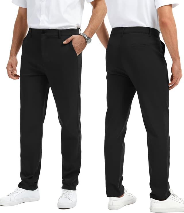 Detalle 2 de YYIDATON Herren Chinohose Slim Fit mit Stretch