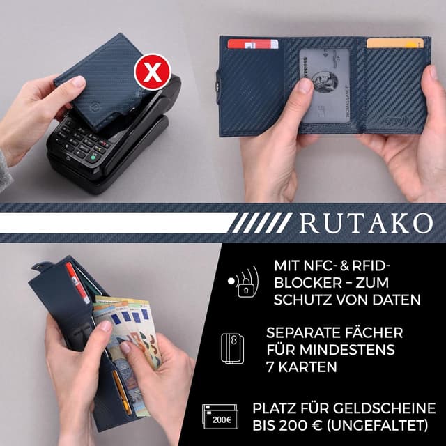 Thumbnail 1 de RUTAKO Slim Wallet Kreditkartenetui
