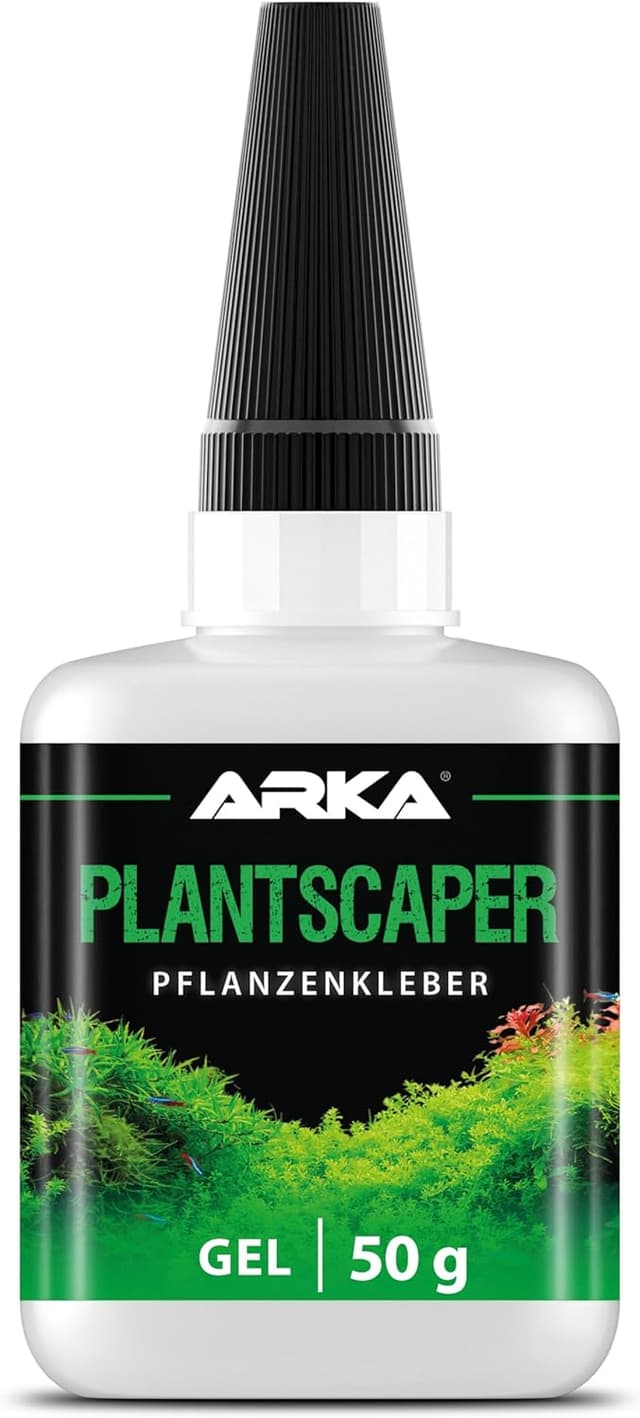 Detalle de ARKA Plantscaper Aquascaping Pflanzenkleber Gel (50 g) – tropffrei & haftet an Moos, Pflanzen, Wurzeln & Steinen