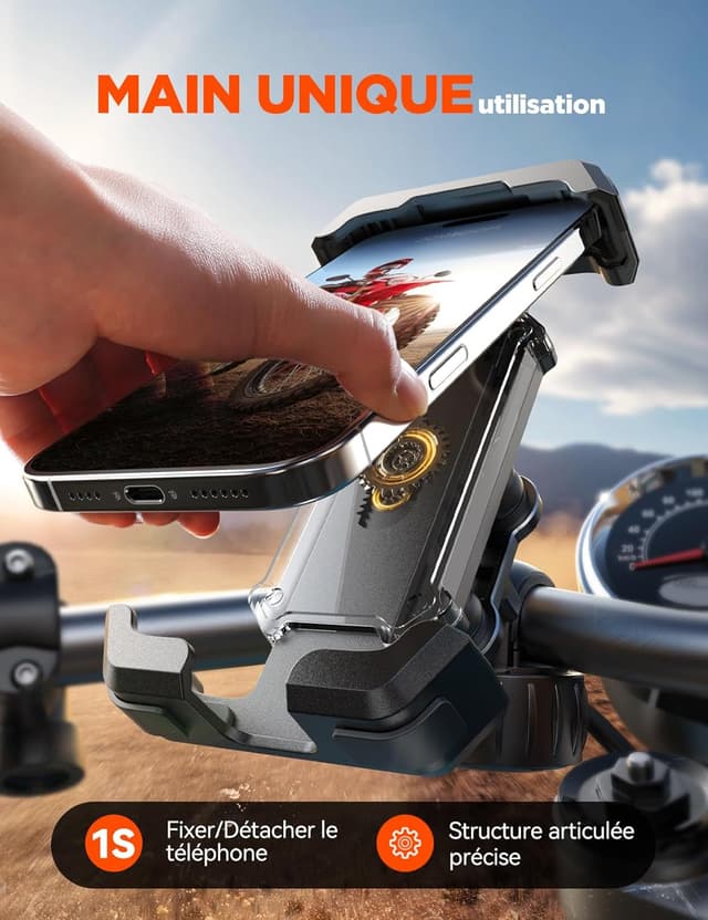 Thumbnail 5 de JOYROOM 2026 Support téléphone moto 18-34 mm
